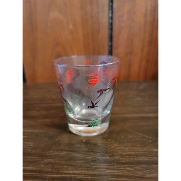 Vintage Red Pheasant Shot Glass - Game Birds, Hunting - Picture 2 of 5